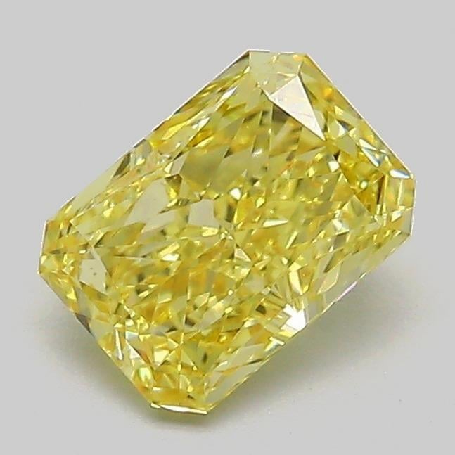 1.10 Ct. Fancy Vivid  Yellow Radiant Lab Grown Diamond