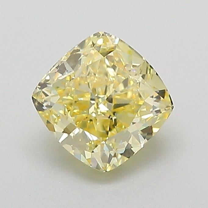 1.00 Ct. Fancy Intense Yellow Cushion Lab Grown Diamond