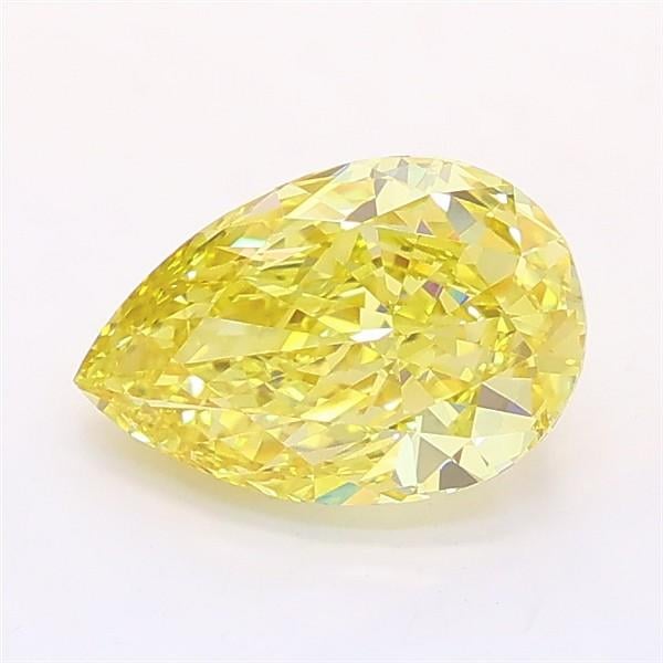 1.43 Ct. Fancy Yellow Pear Lab Grown Diamond