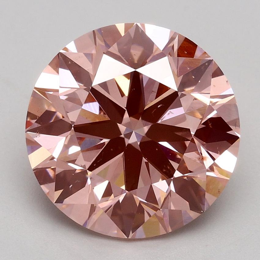 3.50 Ct. Fancy Intense Pink Round Lab Grown Diamond