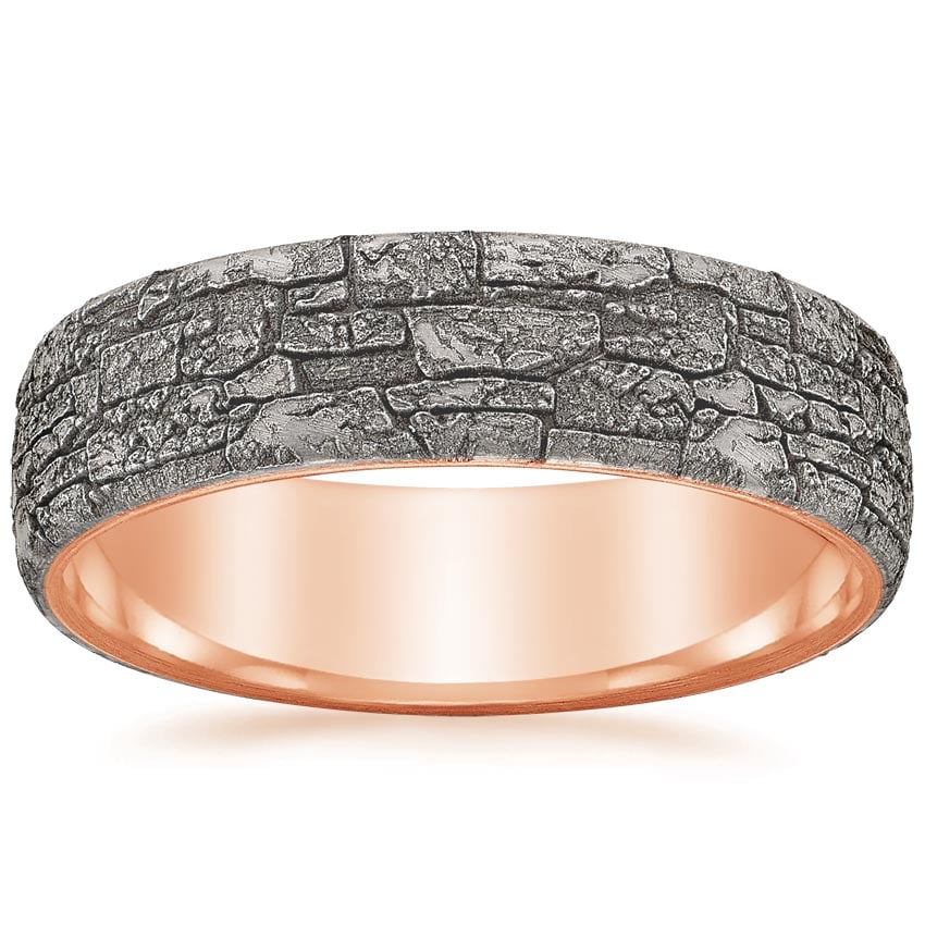 Rose gold diamond engagement ring with surprise diamond details