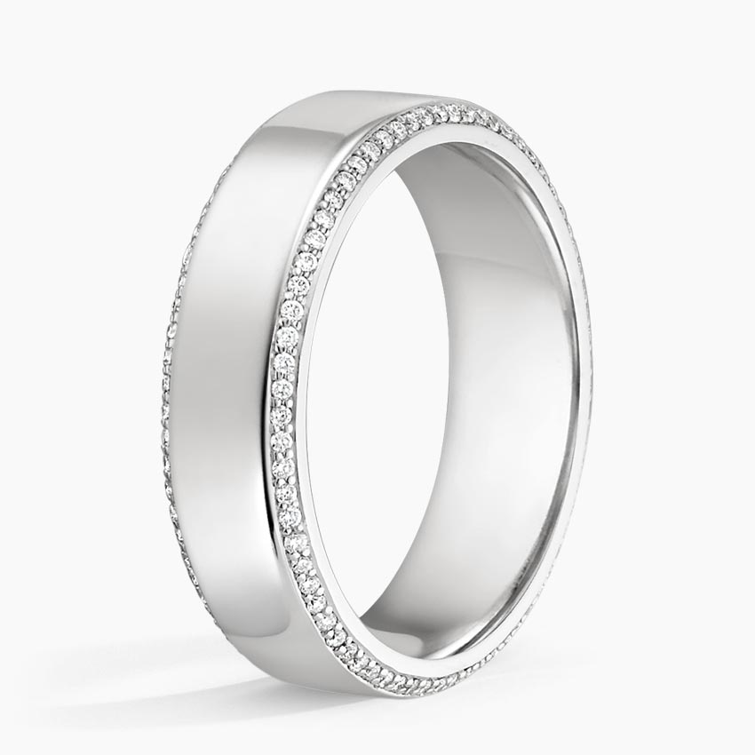 Platinum Avalon Eternity Diamond 6mm Wedding Ring (2/5 ct. tw.)