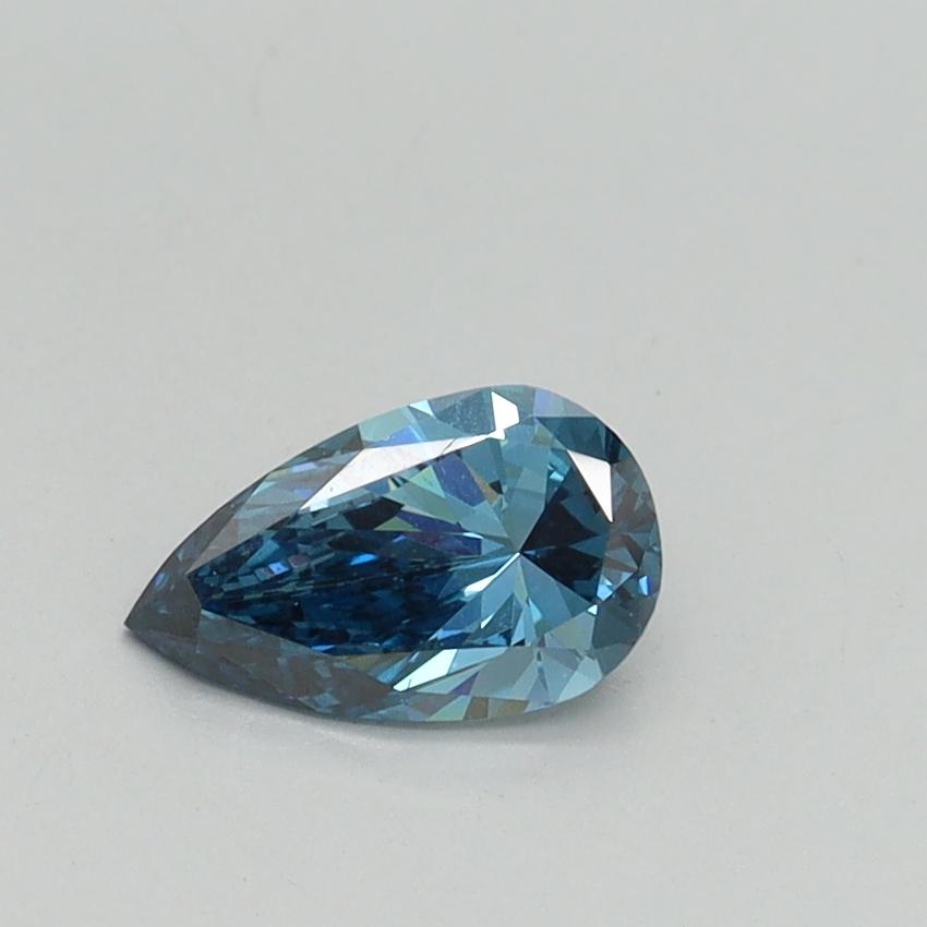 0.48 Ct. Fancy Vivid Blue Pear Lab Grown Diamond