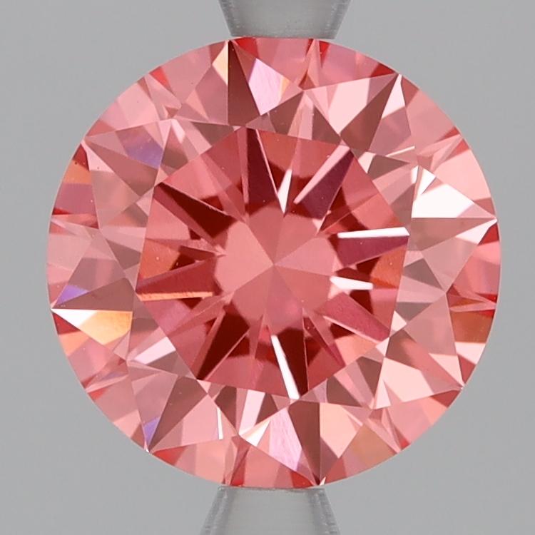 2.02 Ct. Fancy Vivid Pink Round Lab Grown Diamond