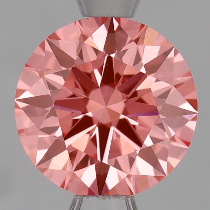 1.08 Ct. Fancy Vivid Pink Round Lab Grown Diamond