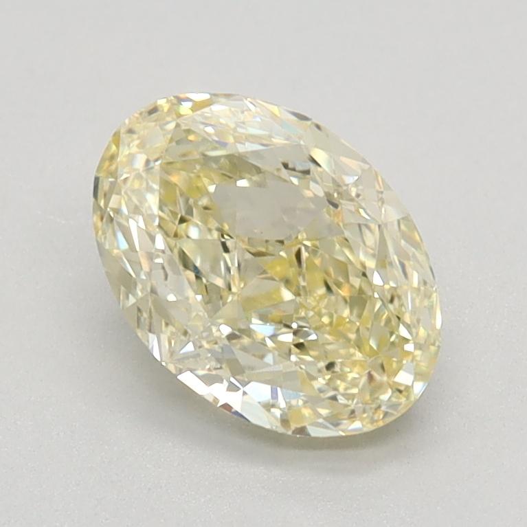 1.09 Ct. Fancy Light Yellow Oval Lab Grown Diamond