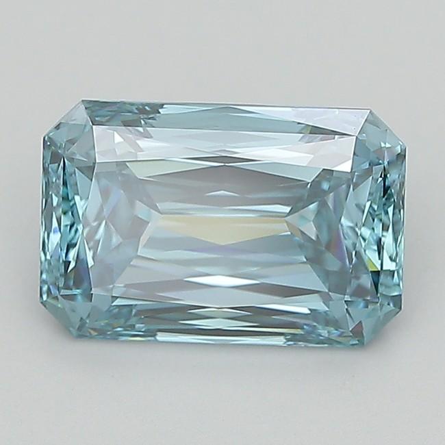 4.11 Ct. Fancy Vivid Blue Radiant Lab Grown Diamond