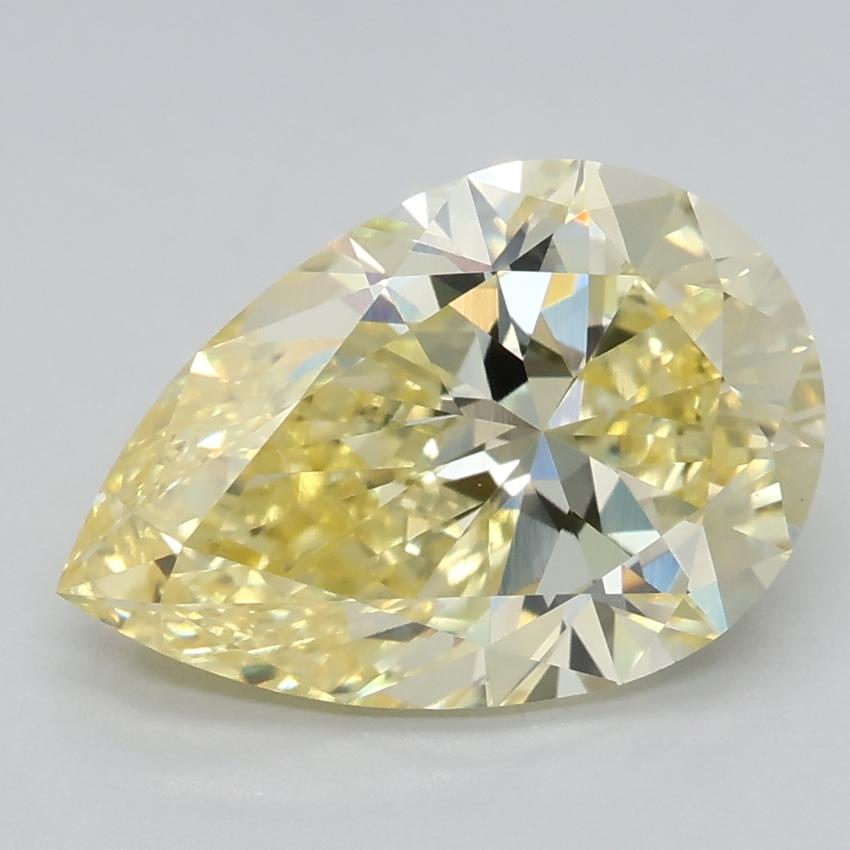 2.01 Ct. Fancy Intense Yellow Pear Lab Grown Diamond