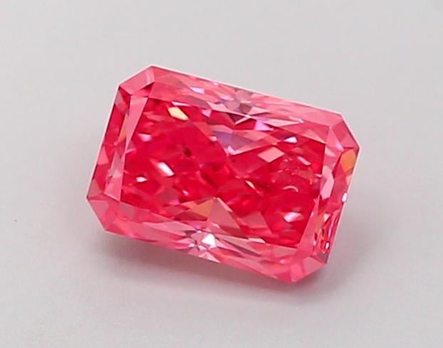 1.01 Ct. Fancy Vivid  Pink Radiant Lab Grown Diamond