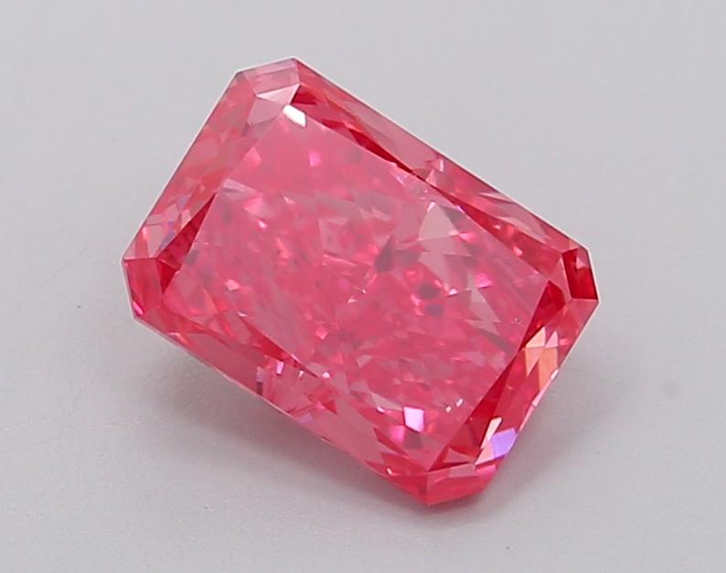 1.52 Ct. Fancy Vivid  Pink Radiant Lab Grown Diamond