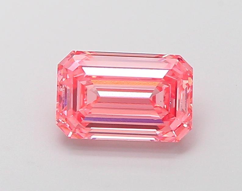 1.69 Ct. Fancy Vivid  Pink Emerald Lab Grown Diamond
