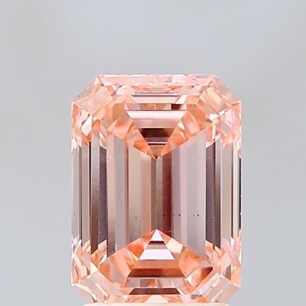 2.05 Ct. Fancy Intense Orangy Pink Emerald Lab Grown Diamond