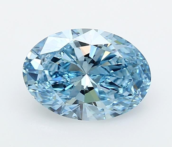 2.02 Ct. Fancy Intense  Blue Oval Lab Grown Diamond