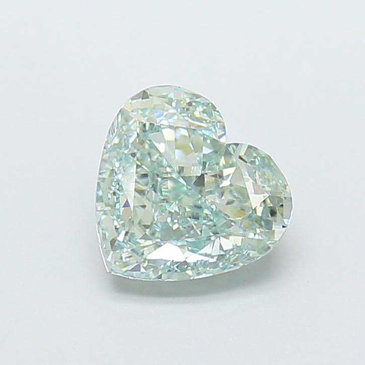 2.17 Ct. Fancy Intense  Green Heart Lab Grown Diamond