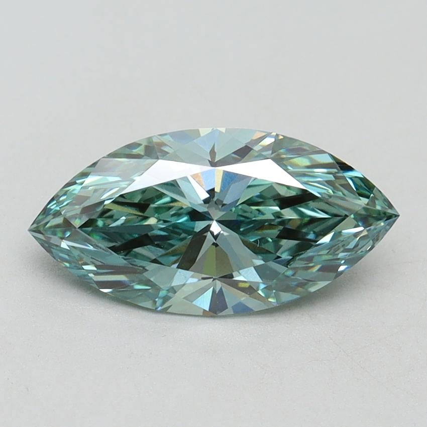 1.56 Ct. Fancy Vivid Green Marquise Lab Grown Diamond