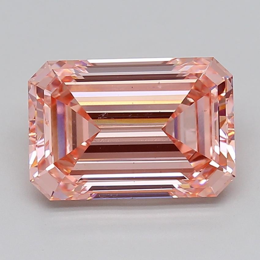 6.02 Ct. Fancy Vivid  Pink Emerald Lab Grown Diamond