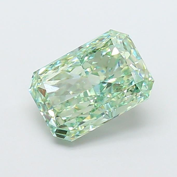 2.74 Ct. Fancy Vivid  Green Radiant Lab Grown Diamond