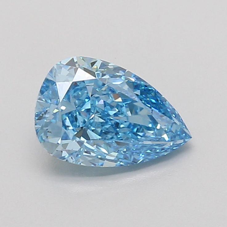 1.51 Ct. Fancy Vivid Blue Pear Lab Grown Diamond