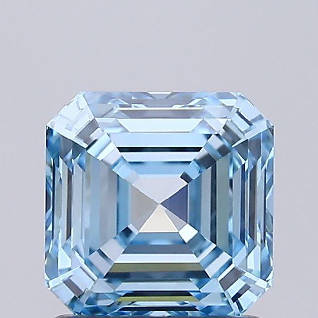 1.11 Ct. Fancy Intense  Blue Asscher Lab Grown Diamond