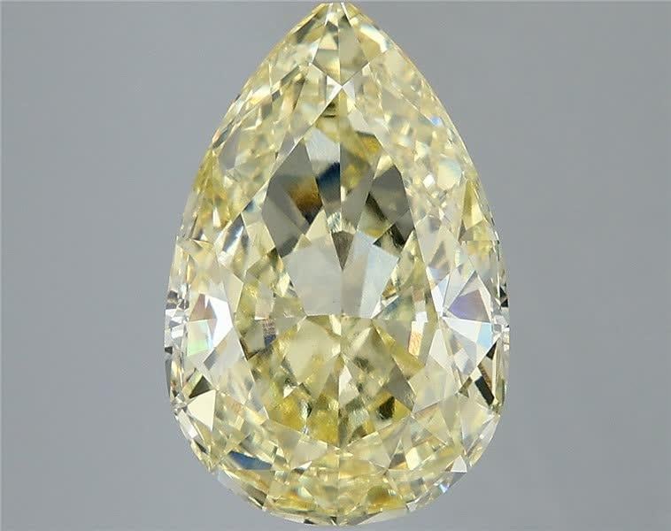 5.09 Ct. Fancy Yellow Pear Lab Grown Diamond