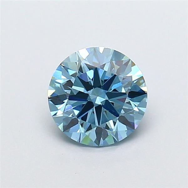 1.14 Ct. Fancy Vivid Blue Round Lab Grown Diamond