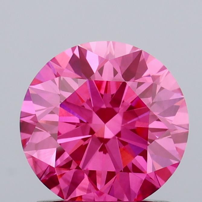 1.01 Ct. Fancy Vivid Pink Round Lab Grown Diamond