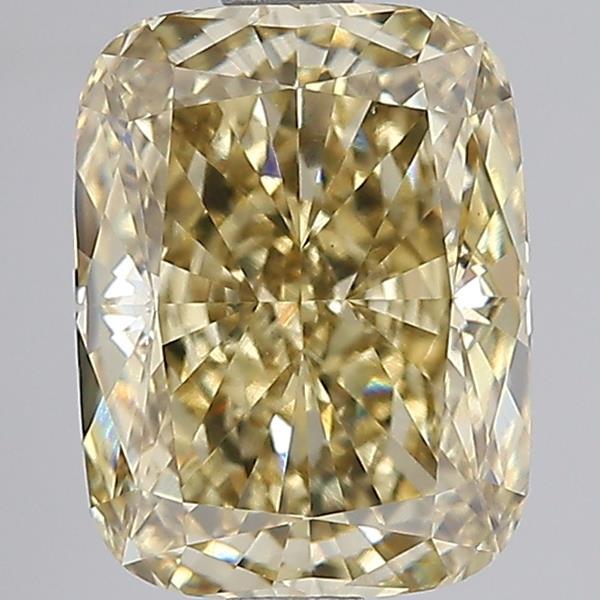 3.01 Ct. Fancy Intense Yellow Cushion Lab Grown Diamond