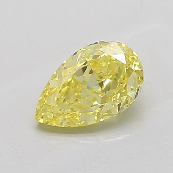 1.13 Ct. Fancy Intense Yellow Pear Lab Grown Diamond