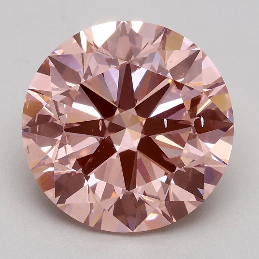 3.00 Ct. Fancy Intense Pink Round Lab Grown Diamond