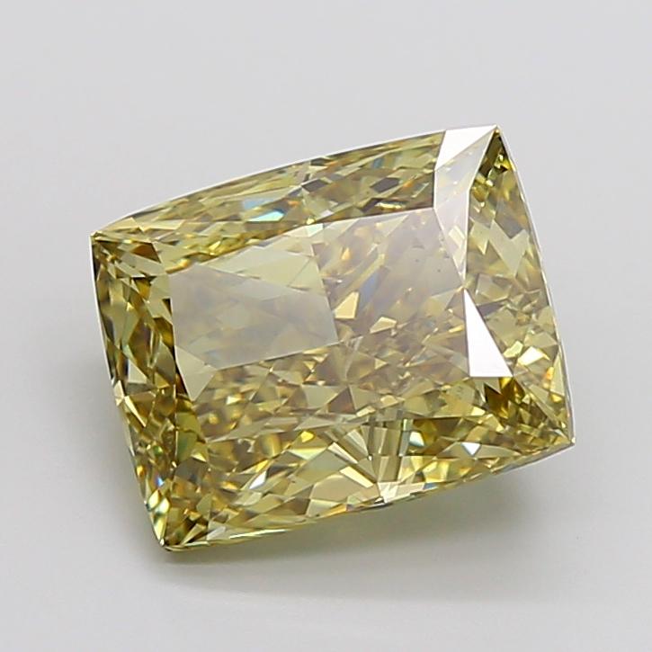 10.08 Ct. Fancy Intense Yellow Cushion Lab Grown Diamond