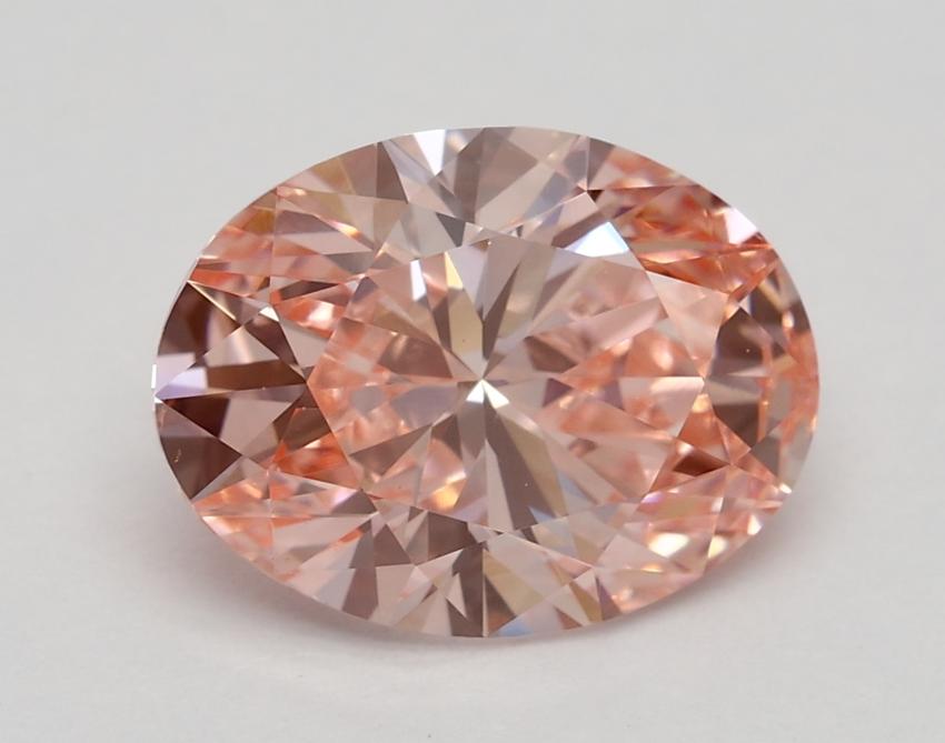 2.00 Ct. Fancy Vivid Pink Oval Lab Grown Diamond