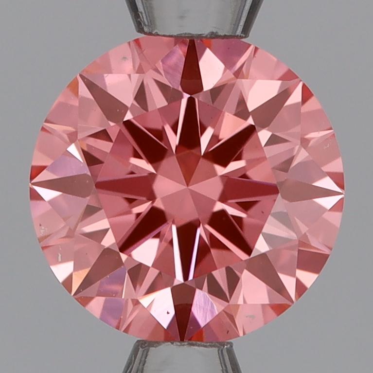 1.01 Ct. Fancy Vivid Pink Round Lab Grown Diamond