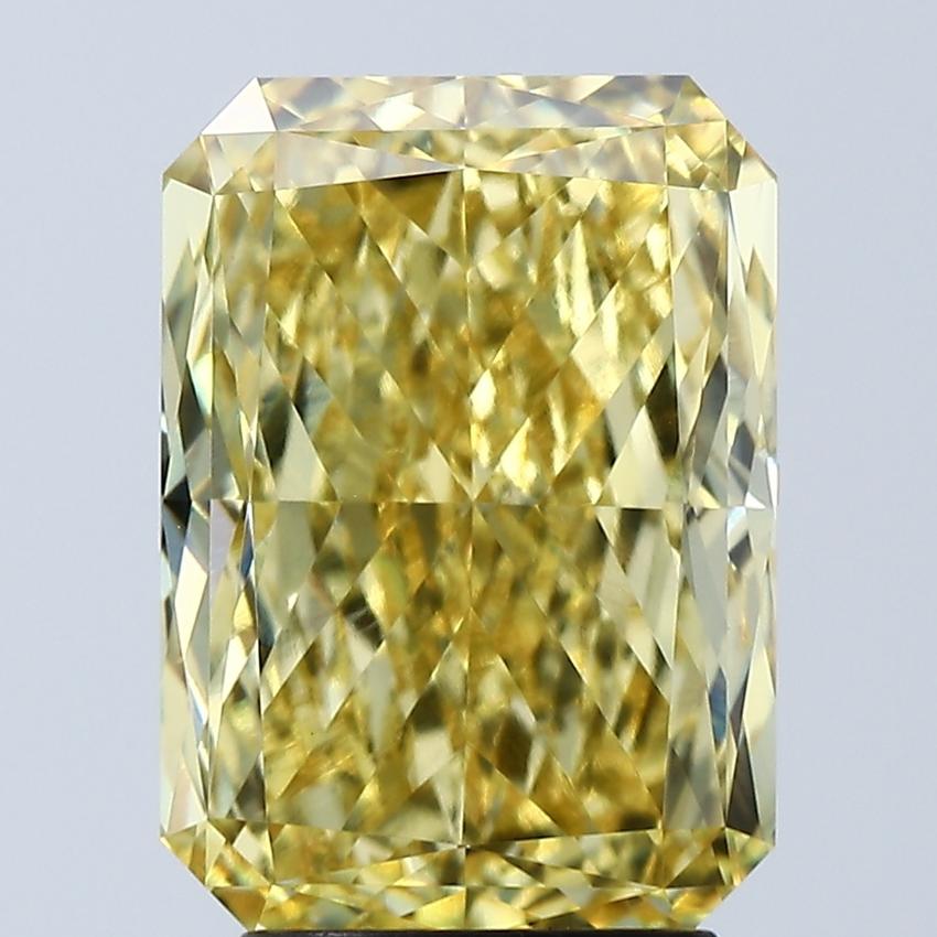 4.08 Ct. Fancy Vivid Yellow Radiant Lab Grown Diamond