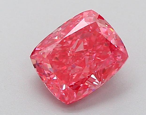 1.18 Ct. Fancy Vivid Pink Cushion Lab Grown Diamond