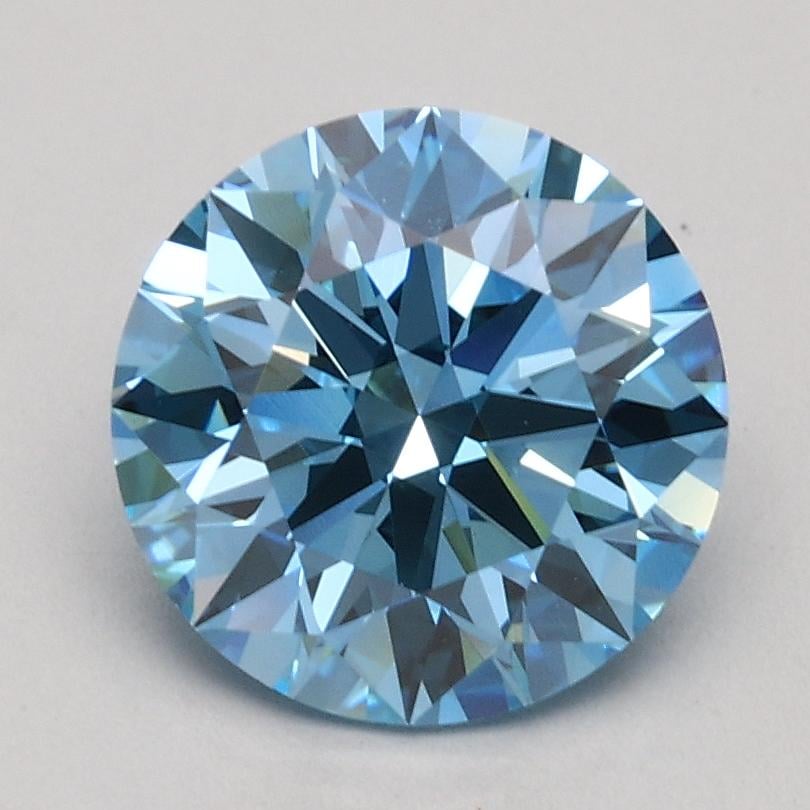 1.55 Ct. Fancy Intense Blue Round Lab Grown Diamond