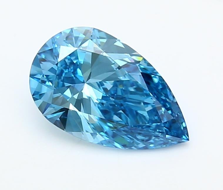 1.49 Ct. Fancy Vivid  Blue Pear Lab Grown Diamond