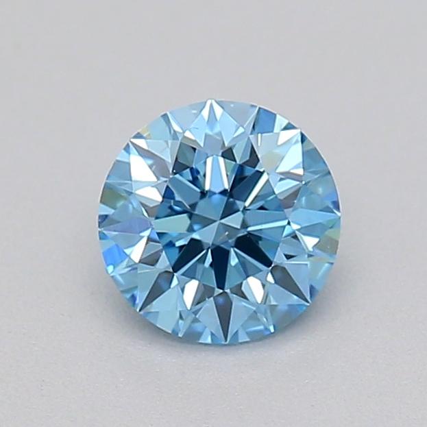 0.26 Ct. Fancy Vivid  Blue Round Lab Grown Diamond