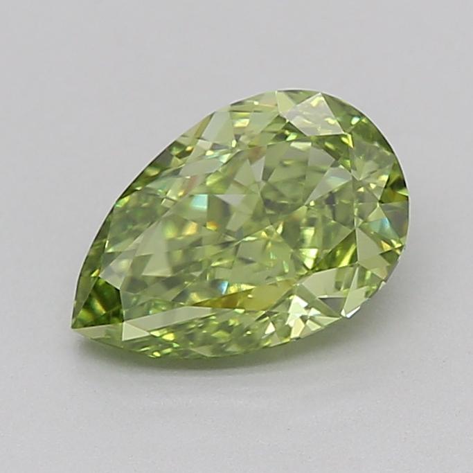 1.04 Ct. Fancy Vivid  Green Pear Lab Grown Diamond