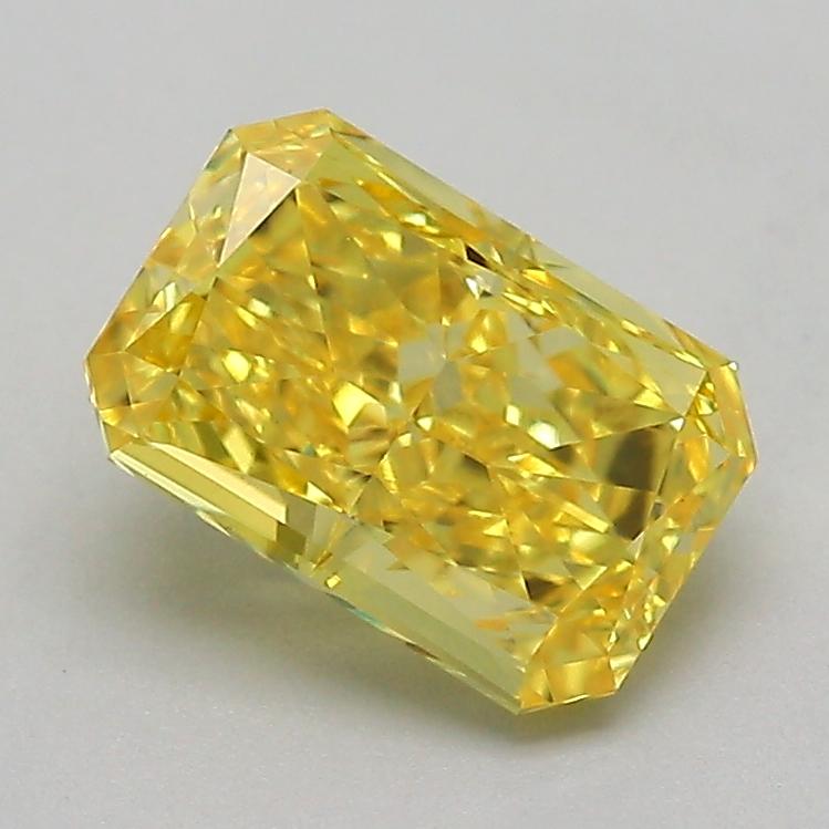 1.08 Ct. Fancy Vivid  Yellow Radiant Lab Grown Diamond