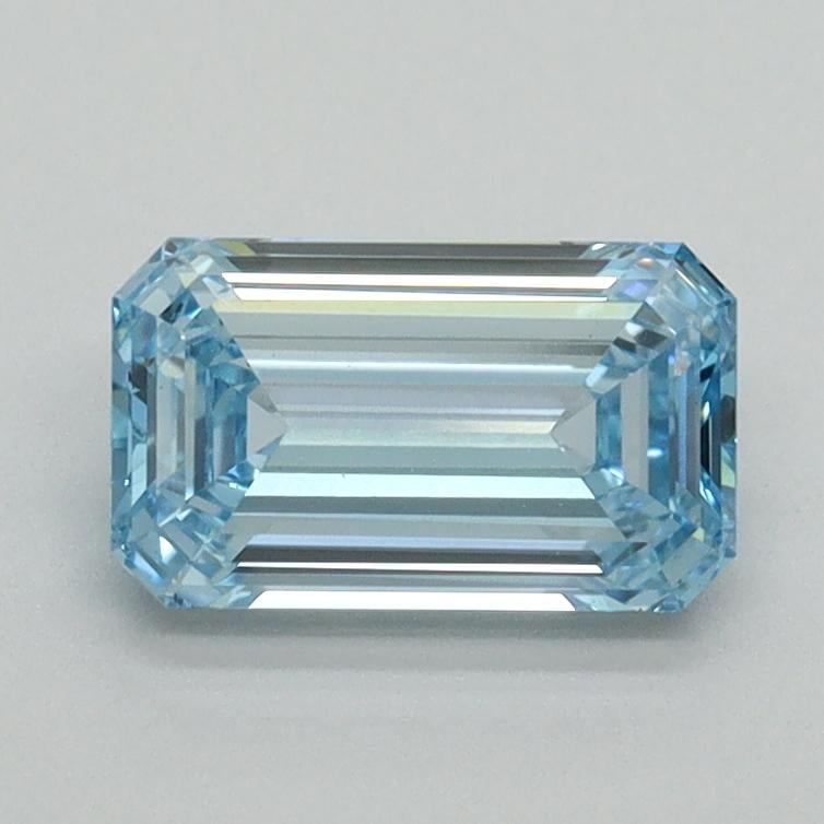 1.05 Ct. Fancy Intense Blue Emerald Lab Grown Diamond