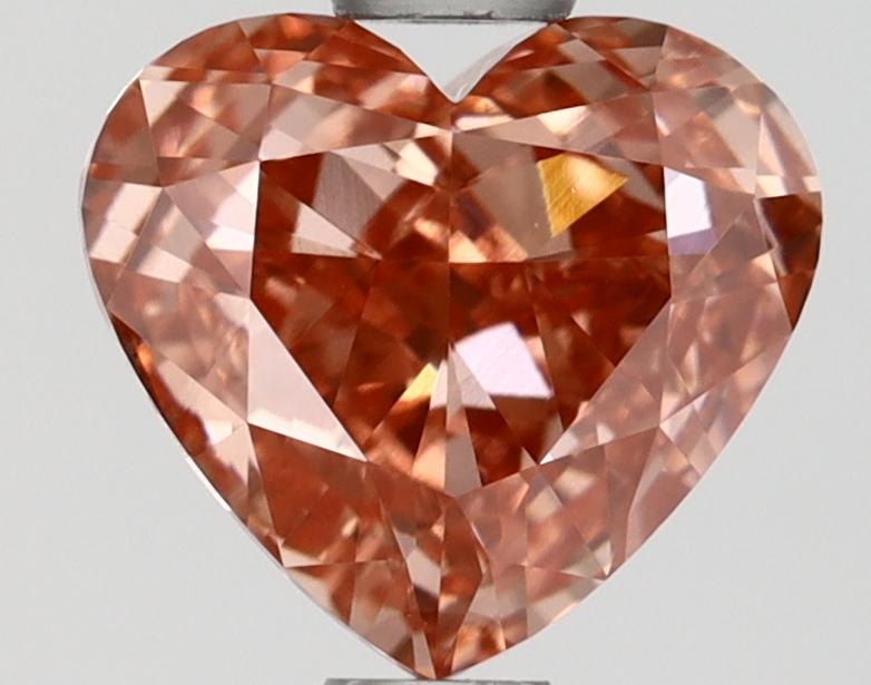 1.06 Ct. Fancy Vivid Pink Heart Lab Grown Diamond
