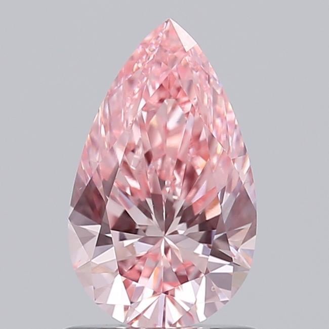 0.86 Ct. Fancy Vivid Pink Pear Lab Grown Diamond