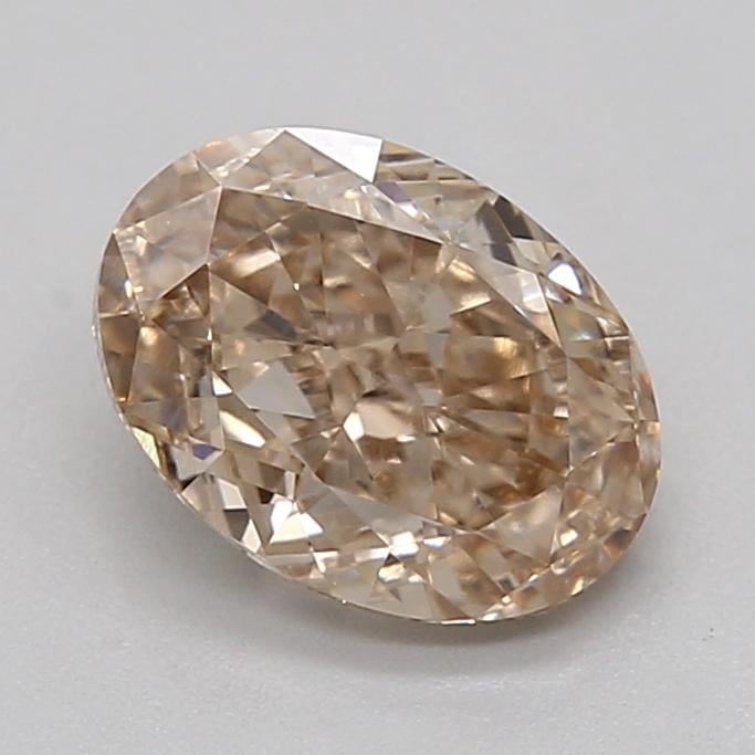 1.05 Ct. Light  Brown Oval Lab Grown Diamond