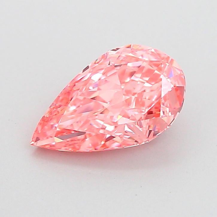 1.57 Ct. Fancy Vivid  Pink Pear Lab Grown Diamond