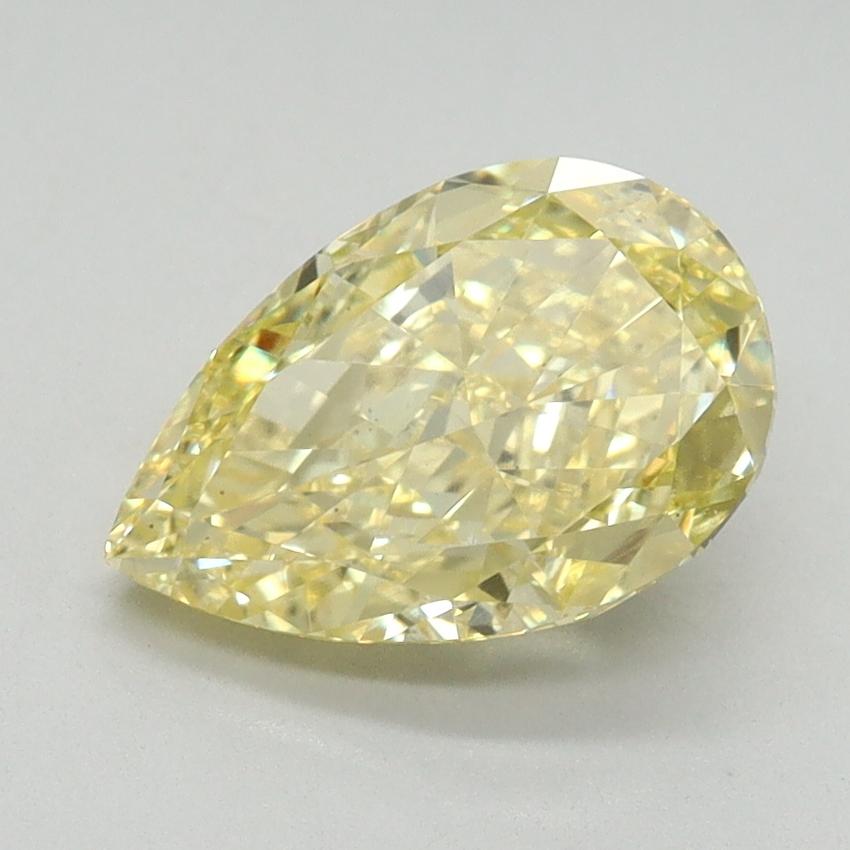 2.01 Ct. Fancy Vivid Yellow Pear Lab Grown Diamond