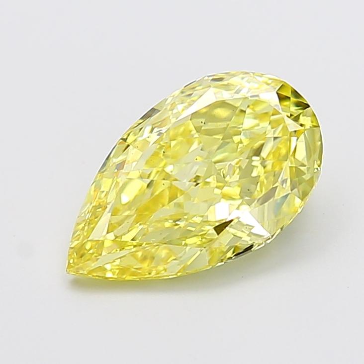 3.06 Ct. Fancy Intense Yellow Pear Lab Grown Diamond