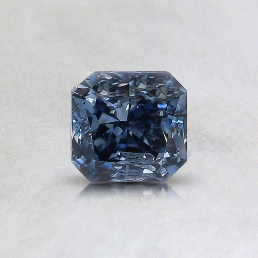 0.56 ct. Lab Grown Fancy Vivid Blue Radiant Diamond