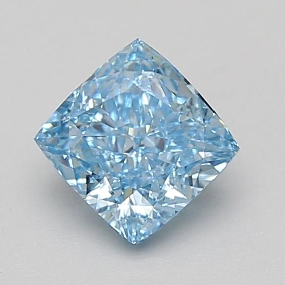 1.04 Ct. Fancy Vivid Blue Cushion Lab Grown Diamond