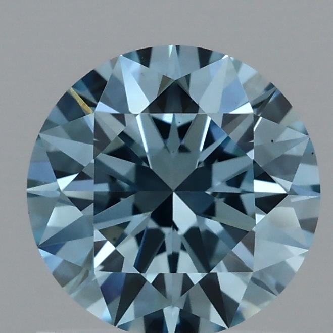 0.93 Ct. Fancy Vivid Blue Round Lab Grown Diamond