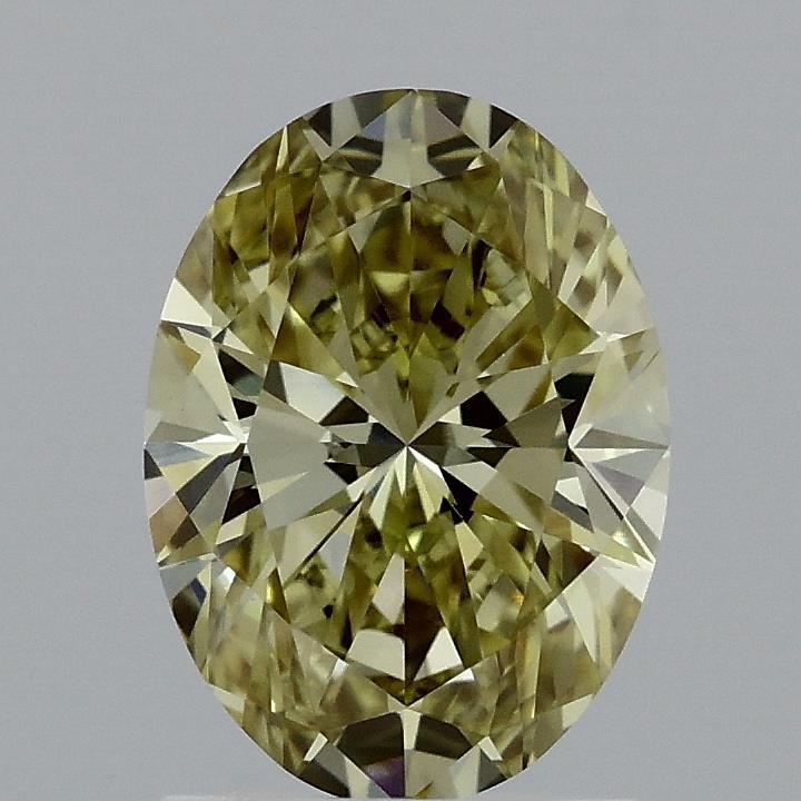 1.48 Ct. Fancy Intense Yellow Oval Lab Grown Diamond